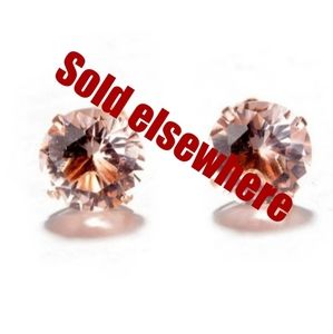 🦋 Rose Gold and Morganite Earings *New